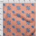 thumbnail image 2 of oneOone Georgette Viscose Fabric Floral Block Print Sewing Fabric BTY 42 Inch Wide, 2 of 4