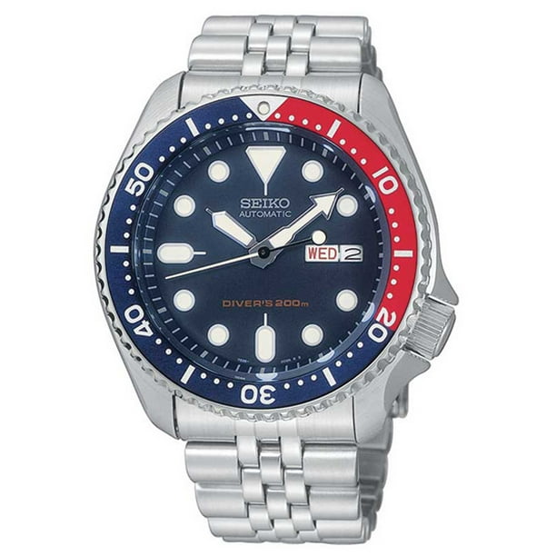 Seiko Men's Automatic Dive Watch - 200M - Stainless Bracelet - Blue Dial -  