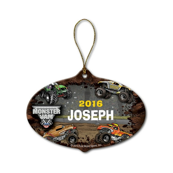 Personalized Monster Jam Stadium Christmas Ornament
