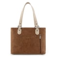 thumbnail image 5 of Wrangler Distressed Tote Bag for Women Western Purse Multi Pockets Handbags and Shoulder Bag, Brown, 5 of 6