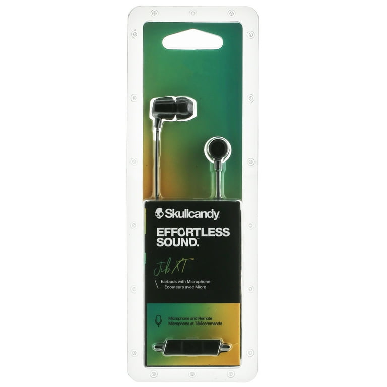 Skullcandy Jib XT Wired Earbuds Black with In-line Microphone and