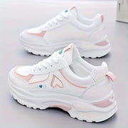 Lightweight And Stylish Sneakers for Women, Perfect for Spring And Autumn, Featuring Soft Soles And a Trendy Heart Pattern, Ideal for Female Students And Outdoor Activities., Women Shoes