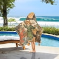 thumbnail image 3 of Yayeee Kids Hooded Towels Toddler Soft Absorbent Beach Bathing Wrap 50" x 23.5", Cats in Party, 3 of 5