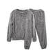 thumbnail image 2 of Conjuntos de para mujer Ropa de dormir Camisón Acogedor Manga larga, Cuello redondo, Invierno Franela Fleece Baggy Warm, Lounge para el Salvador Pijama de salón, 2 of 8