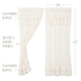 thumbnail image 6 of VHC Brands Simple Life Ruffled Curtain Panels, Antique White, 63x36, Set of 2, 6 of 9