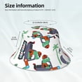 thumbnail image 5 of Kdxio Reflective Bucket Hat - Dinosaur on Excavator2 Print Bucket Hat for Men,Women, 5 of 9