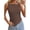 Brown, variant on FreshPretty Going Out Tops for Women Summer Twist Straps Asymmetrical Ruched Tank Top Slim Fit Sleeveless Shirts Y2K Clothes