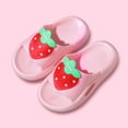 thumbnail image 6 of Otqutp Toddler Girls Slippers Strawberry Lightweight Waterproof Open Toe Sandals Summer Baby Cute Fruit Non-Slip Sandals, 6 of 6