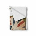 thumbnail image 2 of Union Jack Soft Flannel Fleece Throw Blanket, Vintage Travel Suitcase British Flag London Ribbon and Crown Image, Cozy Plush for Indoor and Outdoor Use, 50" x 60", Dark Blue Red Brown, by Ambesonne, 2 of 6