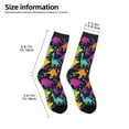 thumbnail image 2 of Fuzoiu Colorful Dinosaur Print Kids Socks For Boys Girls,Grip Crew Socks with Non Slip,Lightweight Stretch Crew Socks,Toddlers Crew Boot Socks, 2 of 5