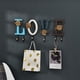 thumbnail image 3 of Juego de llaveros, moda para el hogar, carta de amor, ganchos de pared de madera modernos, ganchos para colgar puertas, 3 of 8