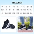 thumbnail image 7 of Treecher Wide Toe Box Shoes Women Arch Support Walking Shoes for Plantar Fasciitis Orthotic Tennis Sneakers Black Size 8.5, 7 of 7