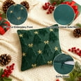 thumbnail image 3 of Gynky Christmas Tree Throw Pillow Covers Set of 2, 18"x18" Soft Fluffy Boho Pillowcases Home Decor Winter Holiday Cushion Cases for Sofa Couch Bedroom Living Room Xmas Decoration,Green, 3 of 7