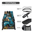 thumbnail image 4 of Goofa Vintage Pickup Sunflower Dog Pattern Comfortable Student Backpack - Ergonomic Design, Durable, Water-Resistant, Multi-Compartment,Travel, and Outdoor Activities, 4 of 5