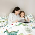 thumbnail image 5 of Castle Fairy Child Kawaii Animal Dino Twin Comforter Sets,Cute Dinosaur Bedding Set, 5 of 8