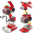 thumbnail image 3 of Juego de bloques de construcción de Bomberos de ciudad para niños, juguete de ladrillos para armar camión de bomberos de ciudad, ideal para regalo, código 142, compatible con DIY,8612-7, 3 of 4