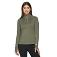 thumbnail image 5 of Avalanche Women's Mock Neck Lightweight Thermal Knit Long Sleeve 1/4 Zip Top, 5 of 7