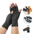 thumbnail image 5 of 1 Pair Compression Arthritis Gloves Half Finger Bike Bicycle Gloves for Women Men, 5 of 8