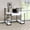 White+Black, variant on Office writing desk in black with open shelves and drawer perfect for organizing audio accessories and enhancing studio atmosphere