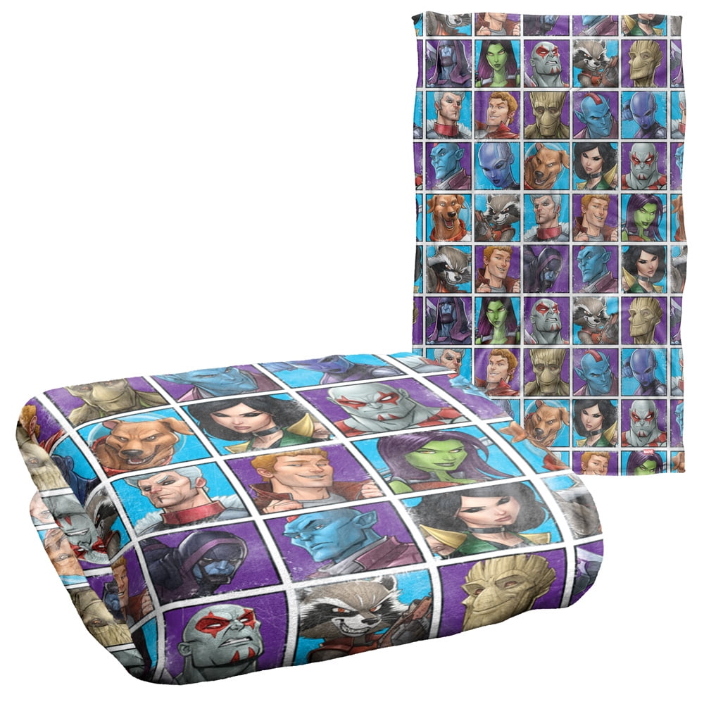 Young and Old Pattern Marvel Guardians of The Galaxy Blanket 36x58 Silky Touch Super Soft Throw Blanket 