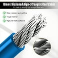thumbnail image 4 of ZHZFKQ Bike Lock，High Decibel Bike Alarm，Waterproof and Dustproof Cable Lock with Key，Blue, 4 of 7