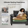 thumbnail image 5 of Howcool 113" Modular Sectional Sofa , 3 Seater L-Shaped Cloud Couch with Movable Ottoman, USB Charging Ports & Side Pockets, Sectional couchs for Living Room,Chenille Fabric,Grey, 5 of 7