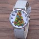 thumbnail image 5 of Reloj de mujer con diseño de árbol de Navidad, correa de cuero brillante y casual, reloj de cuarzo, 5 of 6