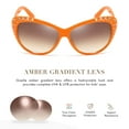 thumbnail image 6 of Giselle Cat Eye Rhinestone Kids Retro Sunglasses for Teens Girls Children Age 6-14 Trendy Glasses, 6 of 7