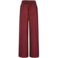 thumbnail image 6 of Womens Wide Leg Pants Casual Trendy Simple Solid Color Versatile Temperament High Waist Pant Loose Slimming Drapey Trousers, 6 of 8
