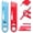 Red+Blue, variant on 4-in-1 Sewing Threader Tool with Seam Ripper, Magnetic Seam Guide, Multifunctional Hemmer Guide with Scale, Stitch Remover Tool, Sewing Accessories and Supplie (Blue)