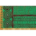 thumbnail image 6 of Casavani Hand Block Printed Green Cotton Living, Dining Room Area Carpets Square Outdoor Rug 7x7 feet, 6 of 7