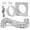 Dryer Vent Connector with 4in-5ft Silver Hose, variant on Dryer Vent Wall Plate Quick Connector Snap to Vent Dryer Dock Connector Kit Fits 4 Inch Hose (Dryer Vent Connector with 4in-5ft White Hose)