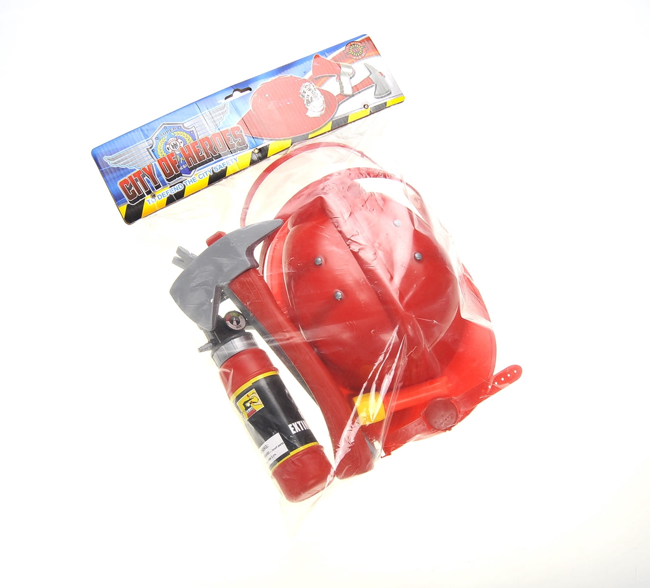 Fireman Gear Play Set for Kids With Helmet, Microphone and Accessories