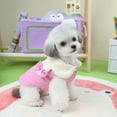 thumbnail image 3 of Grofry Winter Warm Pet Coat Adorable Heart Pattern Dog Cat Winter Coat Warm Stylish Button Closure Pet Jacket for Cold Weather, 3 of 7