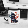 thumbnail image 2 of Patriotic Havanese 4th of July Independence Paws 11oz Accent Two-tone Mug Havanese Dog Lover Gifts Idea Coffee Tea Cup - 02010, 2 of 5