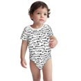 thumbnail image 2 of Yiaed Fish Bones Print Infant Climbing Short Sleeve Onesie One-Piece Baby Bodysuit Clothes 0-12 Months -9M, 2 of 6