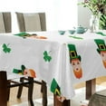 thumbnail image 3 of GZHJMY St. Patrick's Day Gnome Tablecloth, Rectangle Waterproof Washable Polyester Table Cover for Picnic Dinner Holiday Party Decor, 60 x 120 Inch, 3 of 7