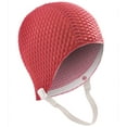 thumbnail image 3 of Sporti Heavy-Duty Textured Rubber Swim Cap with Adjustable Chin Strap, 3 of 6