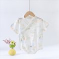 thumbnail image 2 of CAUYDY Infant Boy Romper Preemie Short Sleeve Sleepers for Girl Newborn Comfy Pajamas Spring Summer Baby Clothes 0-3M 6-9M 12-18M Sizes 12-18 Months,White, 2 of 5
