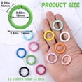 thumbnail image 4 of Januofit Spring O Rings,Round Keychain Carabiner Clips, Alloy Trigger Buckle DIY Accessories for Purse Keychains Keyrings Bag Lanyard Handbag, 4 of 6