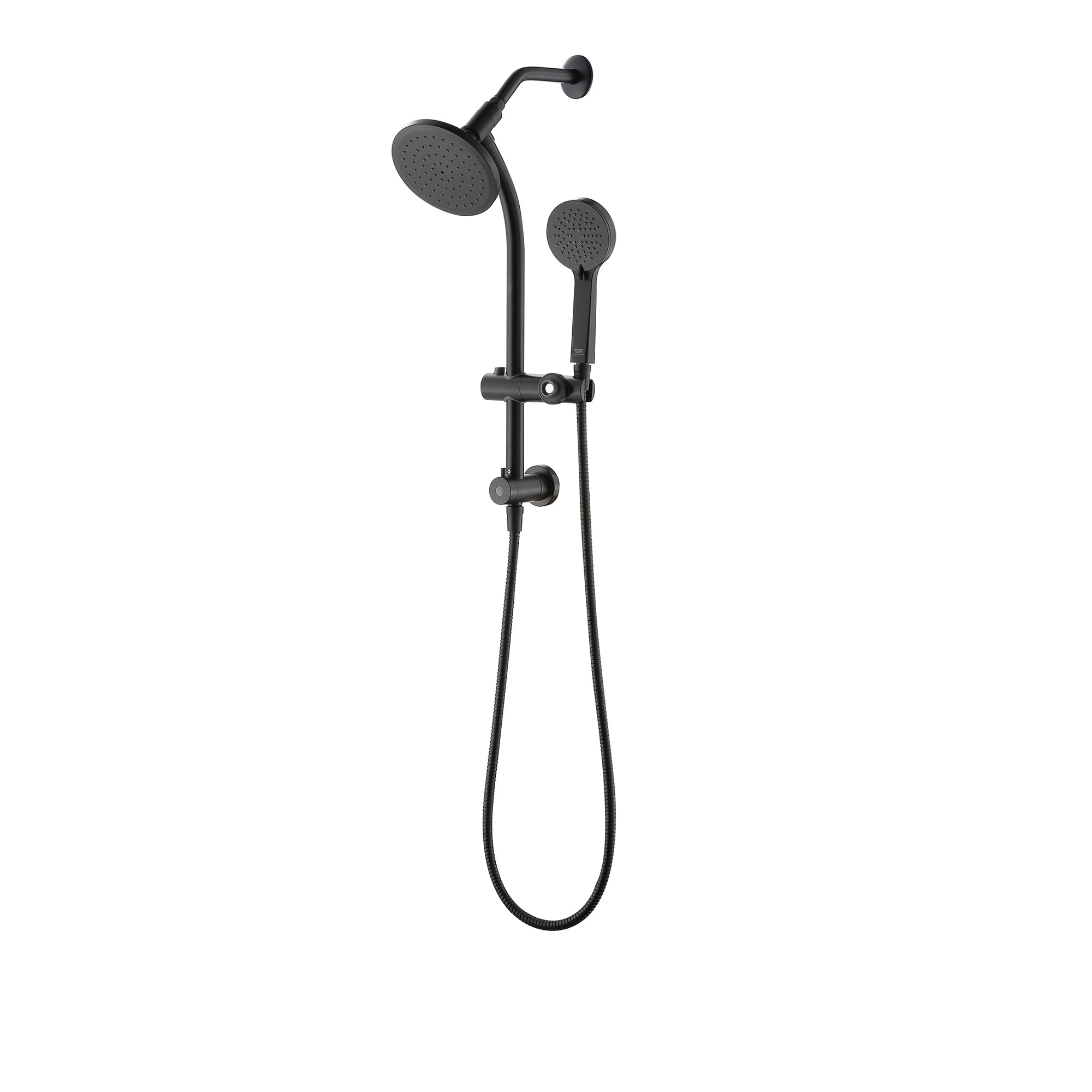 Better Homes & Gardens Deluxe Shower Combo with Magnetic Slide Bar Kit in Matte Black