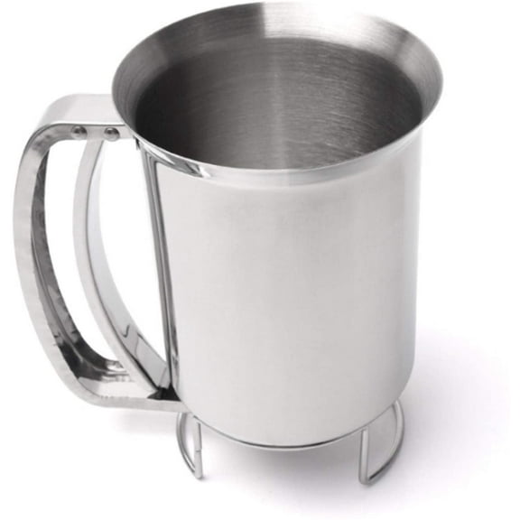 Professional Handheld Pancake Dough Dispenser Batter Funnel Kitchen Tool for Baking Cakes Cupcakes Crepes Waffles Pancakes