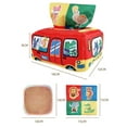thumbnail image 2 of Tissue Box Toy - Baby Toys to 2-6 Years Montessori Toys for Babies 2 3 4 5 6 Years Old with Textured Tails Cloth Tissues, Crinkle Squeaky Sounds, High Contrast Colors -Toys for Babies, 2 of 8