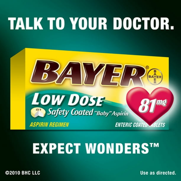 Bayer LowDose 81mg Aspirin Tablets, 400 ct.