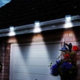 thumbnail image 3 of 1 paquete de luz solar LED para canalones al aire libre, luz de pared de seguridad para jardín, cerca, garaje, almacén, 3 of 5