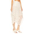 thumbnail image 3 of White Lace Midi Skirts for Women Y2k Fairy Grunge Bodycon Half Skirt E-Girls See-Through Wrapped Long Skirt, 3 of 5