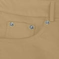 thumbnail image 5 of Idoravan Cargo Pants for Men Clearance Men Casual Pockets Zipper Button Vintage Pants Bell-bottoms Trousers Khaki L, 5 of 5