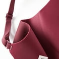 thumbnail image 4 of Wuffmeow Women 3/4 Cup Gathered BraThin Section One-piece Frameless Beauty Back Bra Solid Color Stretch Padded Bra, 4 of 5