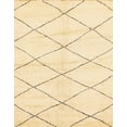 thumbnail image 1 of Ahgly Company Machine Washable Indoor Rectangle Abstract Khaki Gold Area Rugs, 4' x 6', 1 of 7