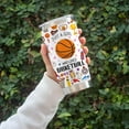 thumbnail image 3 of Basketball Gift for Basketball Lover,20 oz Basketball Tumbler Stainless Steel-Ideal Birthday Christmas for Girls Basketball Lovers (Basketball), 3 of 6